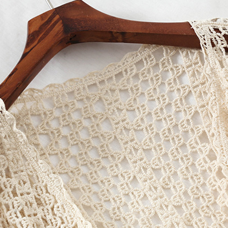Áo Khoác Cardigan Tay Dài Phối Ren Thời Trang Cho Nữ