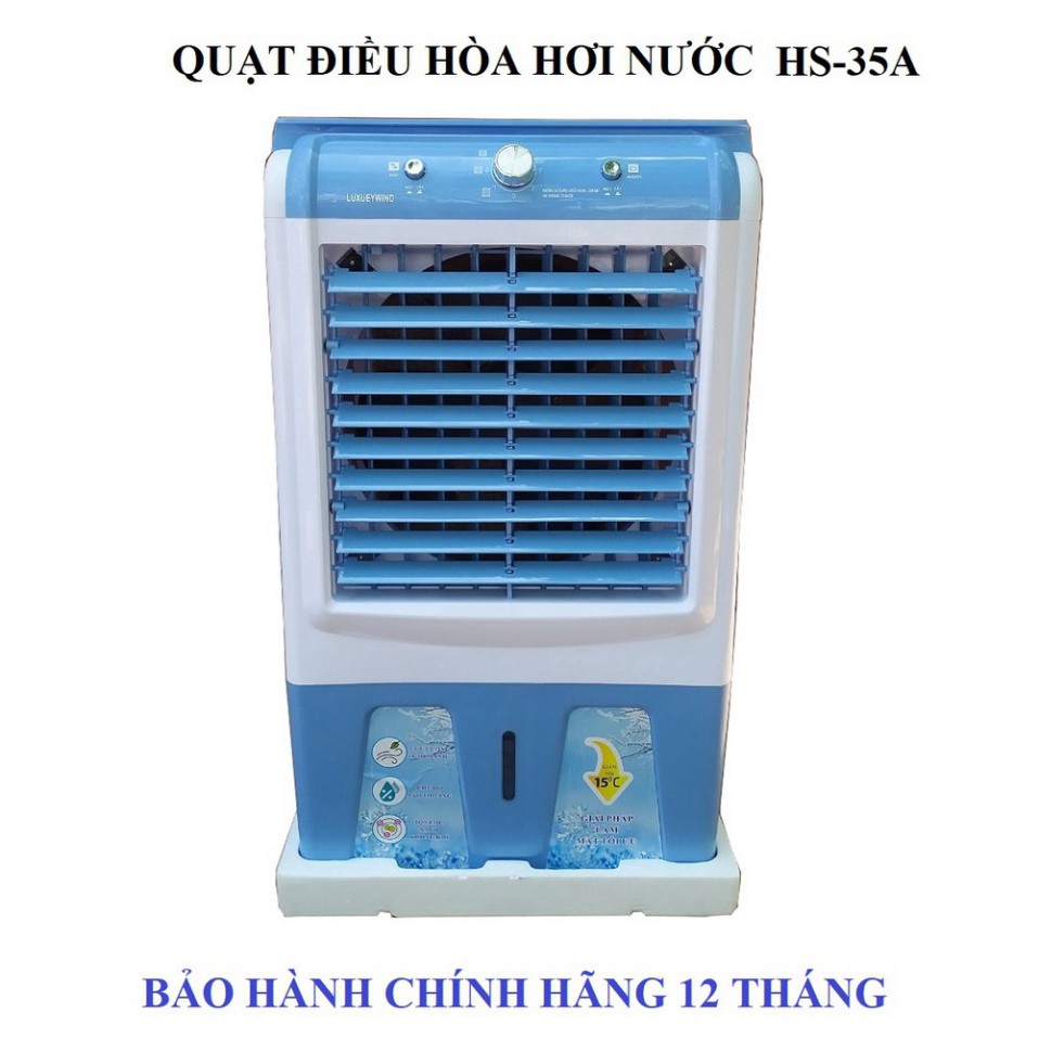 QUẠT ĐIỀU HOÀ HS-35A TẶNG 2 BÌNH ĐÁ KHÔ CÓ BÁNH XE