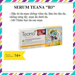SERUM TEANA B3 - MỜ THÂM SẸO DA SAU MỤN, GIẢM VIÊM TẤY MẨN ĐỎ, DƯỠNG SÁNG ĐỀU MÀU DA