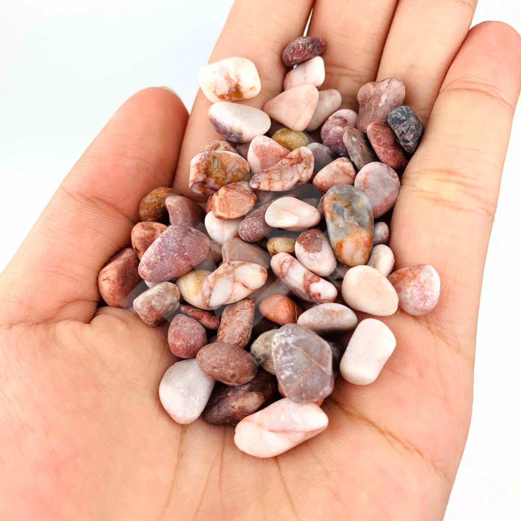 1KG Sỏi Hồng Trang Trí Hồ Cá, Bể Cá, Nhà Cửa Và Chậu Cây Cảnh
