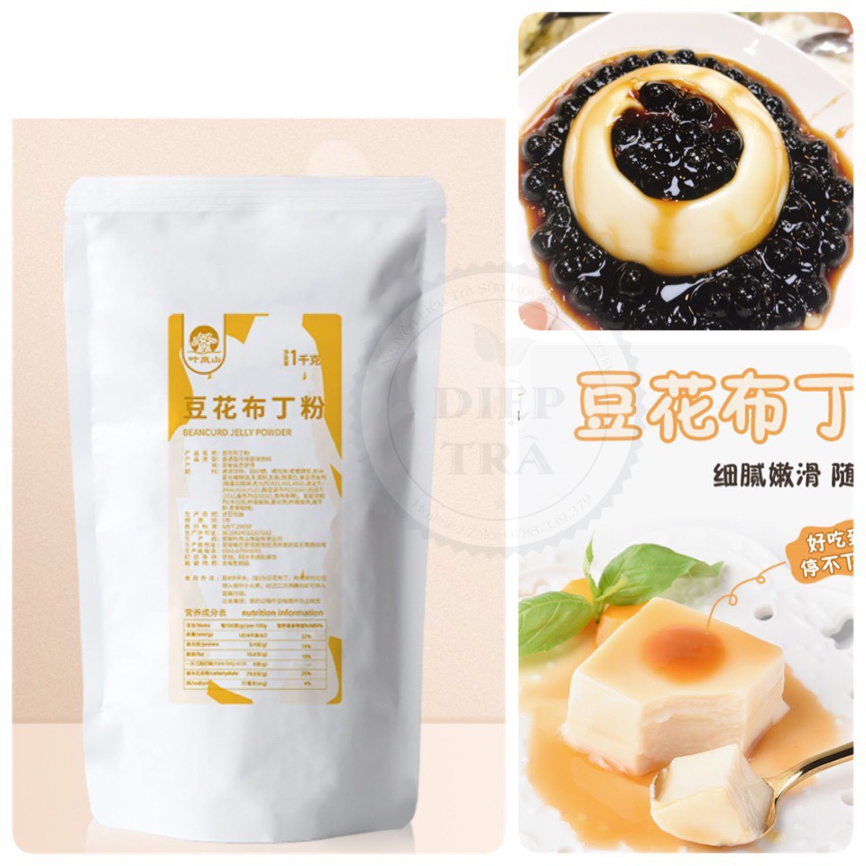 Bột làm tàu hũ - Pudding Đậu Nành Yelanshan  - Món ăn thanh mát, thơm ngon