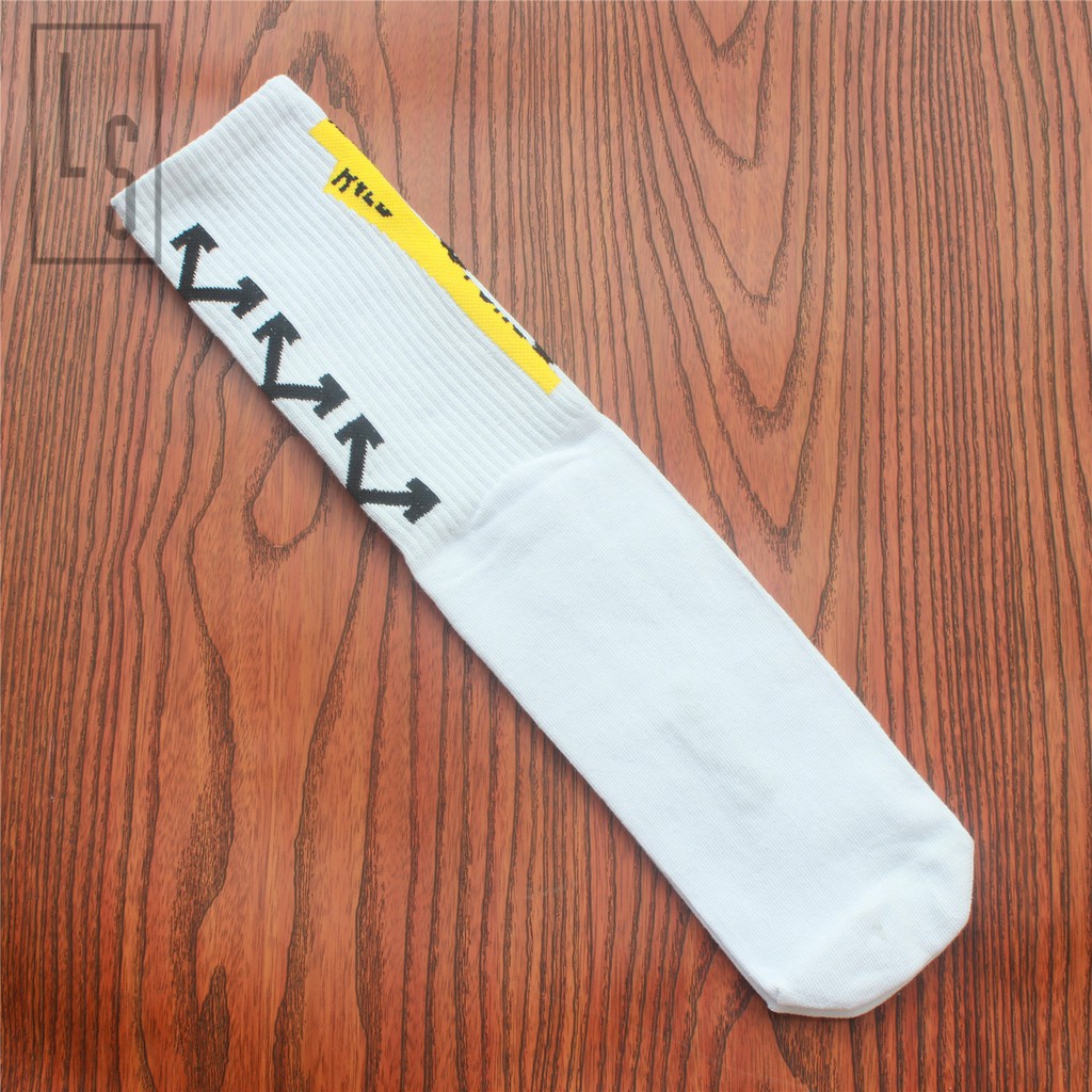 Vớ OFF WHITE 2018 18SS Off White Fire Line Do Not Cross - SẴN HÀNG