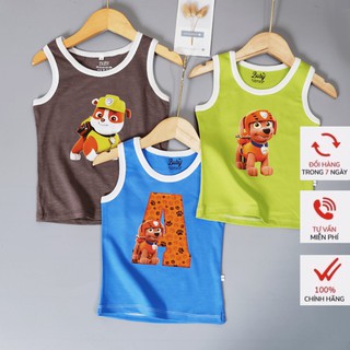 [COMBO 3 ÁO] Áo ba lỗ bé trai cotton thoáng mát