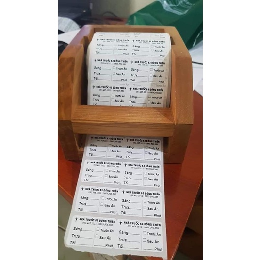 TEM CHIA LIỀU DÙNG - TEM DÁN NHÀ THUỐC 4000TEM/CUỘN