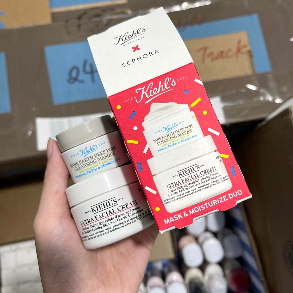 Minisize 14ML - Mặt nạ Kiehls đất sét giảm dầu giảm mụn Kiehl's Rare Earth Deep Pore Cleansing Masque