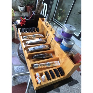 khay gỗ đựng tông đơ