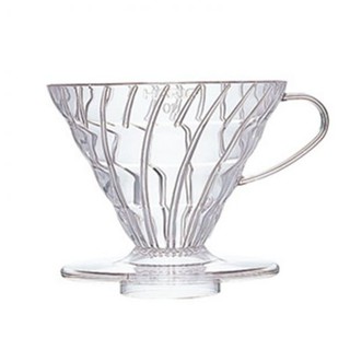 PHỄU PHA CÀ PHÊ HARIO V60 BẰNG NHỰA TRONG SUỐT VD-02T (2-4 cups)