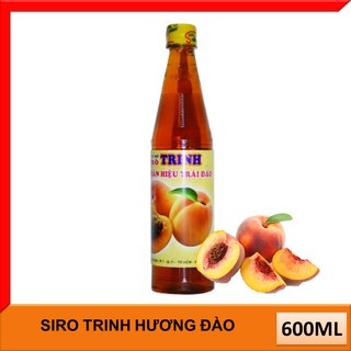 Siro Trinh Hương Đào Chai Nhựa 600ml