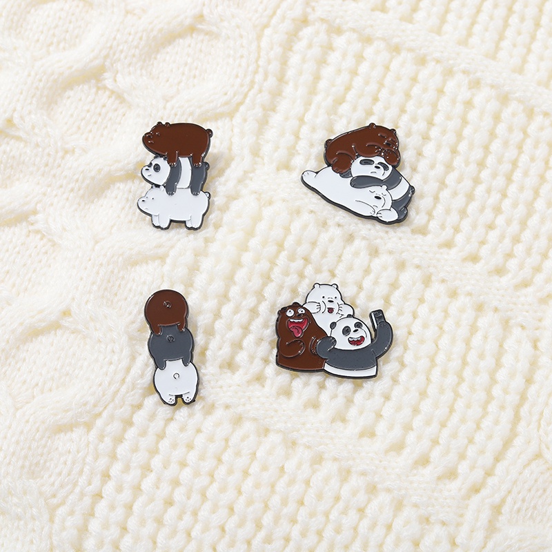 Ghim Cài Áo 4 Kiểu Dáng Dễ Thương Trang Trí Ba Lô/Túi Xách Cho Bạn Bè