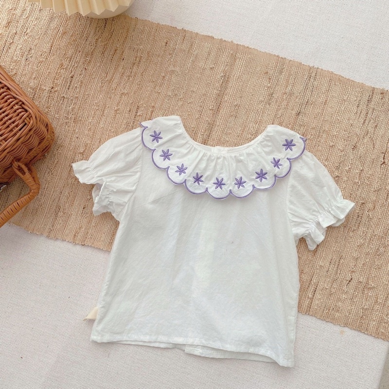 Set váy, body tím cho bé_