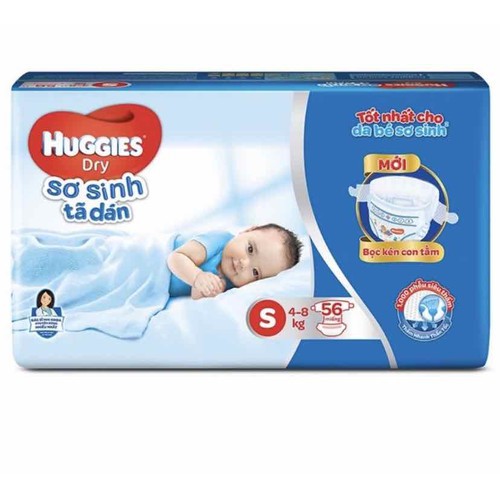 (TẶNG KÈM 10 MIẾNG CÙNG LOẠI) -TÃ DÁN HUGGIES SIZE S56