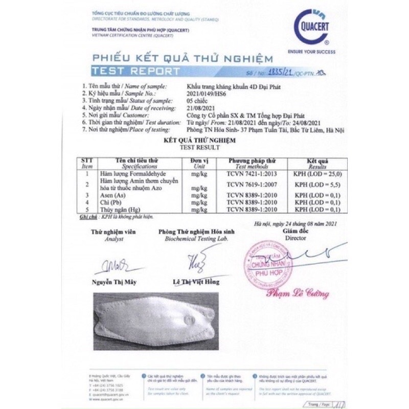 Thùng 30 Gói 300c Khẩu Trang Đại Phát KF94 Kháng Khuẩn, Chống Bụi Cao Cấp