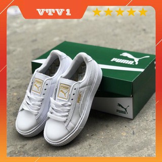 Ảnh shop tự chụp Giày thể thao của nữ màu trắng chữ vàng