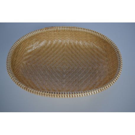 [Mây tre Bao La Huế] Rổ đựng rau, trái cây,... Bằng Mây Tre đường kính 23cm cao 7cm