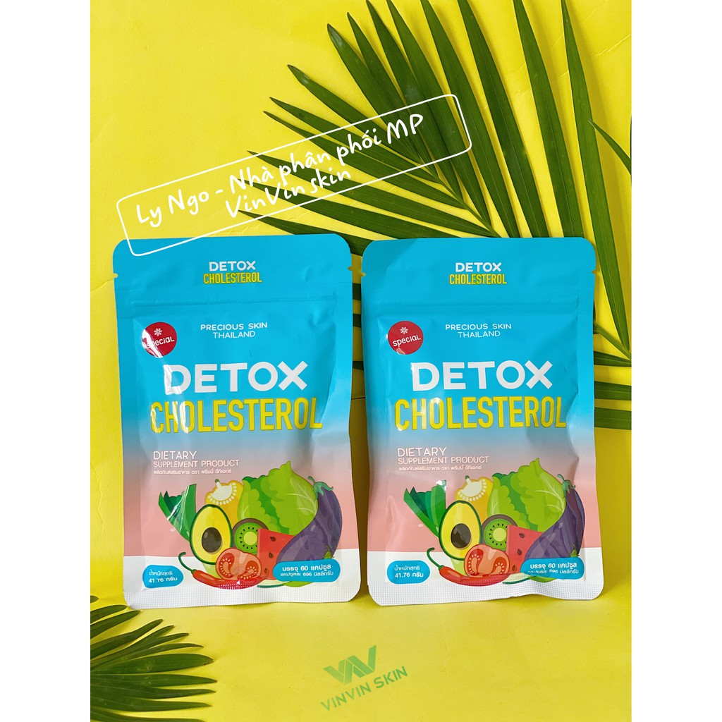 Detox khử mỡ Cholesterol Giấm táo Thái Lan