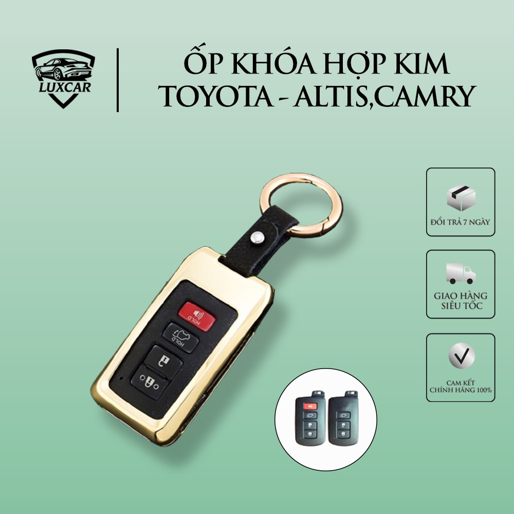 Ốp khóa hợp kim cao cấp TOYOTA 02 - LUXCAR [ALTIS 19-20,CAMRY 10-13]