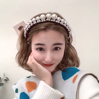 Bờm nhung đính trai