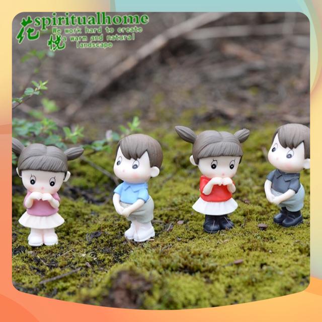 Đôi Em Bé Loli Đứng - Phụ Kiện Trang Trí Tiểu Cảnh Sen Đá