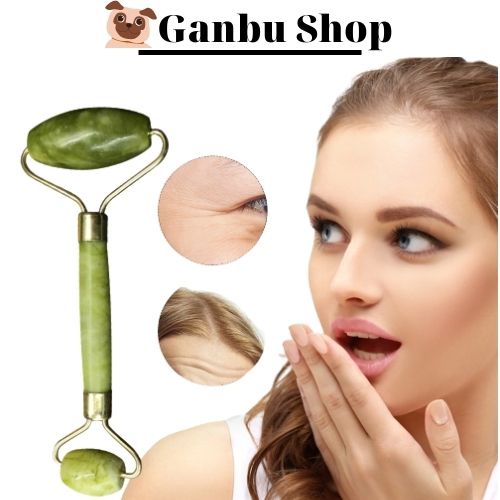 Cây Lăn Massage Mặt Bằng Đá Tự Nhiên Giúp Nâng Cơ, Chăm Sóc Da, Thư Giãn