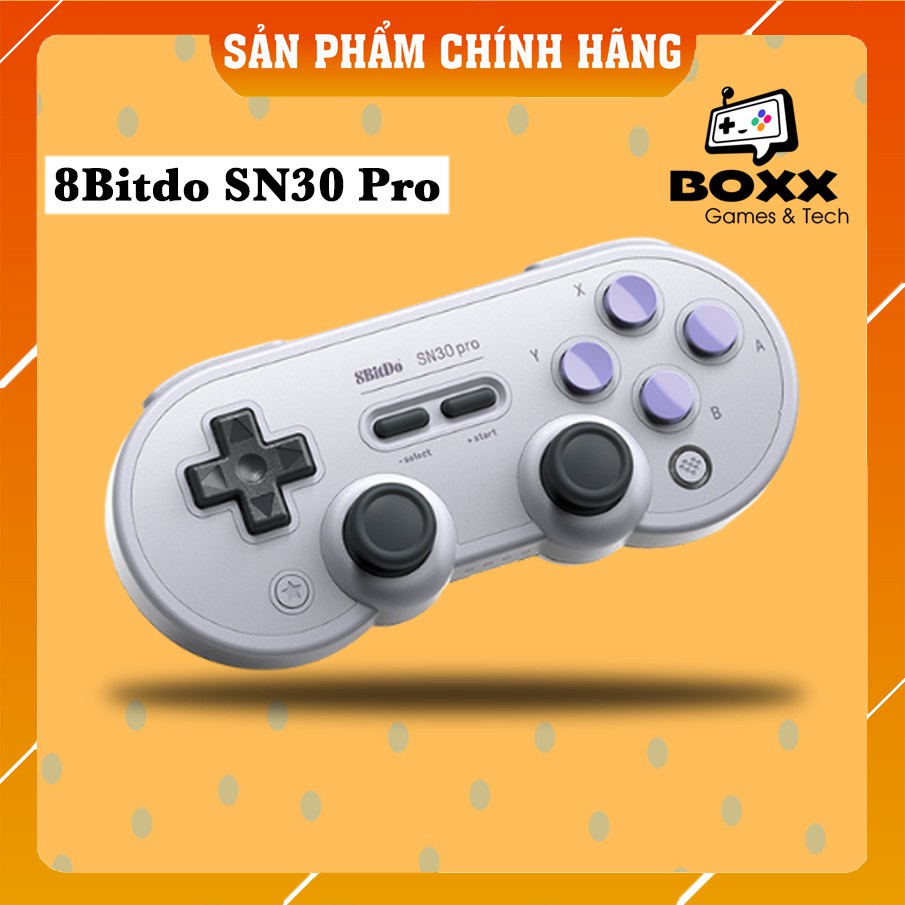 ✒✽Tay cầm chơi game bluetooth 8Bitdo SN30 Pro - Dùng cho Nintendo Switch, Windows, Mac, Xbox, PS4