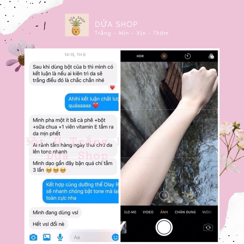 Bột Ủ Trắng Da Body Dứa Shop - Làm sạch da, Tắm Trắng, Dưỡng Ẩm, Mang đến làn da body mướt mịn | BigBuy360 - bigbuy360.vn