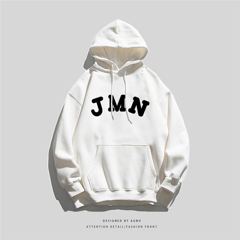 NRVP Áo Khoác Hoodie Tay Dài Dáng Rộng In Họa Tiết Phong Cách Hàn Quốc Dành Cho Nam Nữ