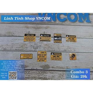 Decal xe máy vui nhộn trọn bộ combo chỉ 15k