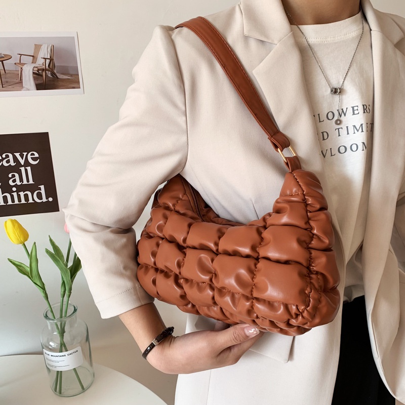 Túi Đeo JASMIN NOIR Vai Họa Tiết Sọc Caro Thiết Kế Đơn Giản Thời Trang Cho Nữ