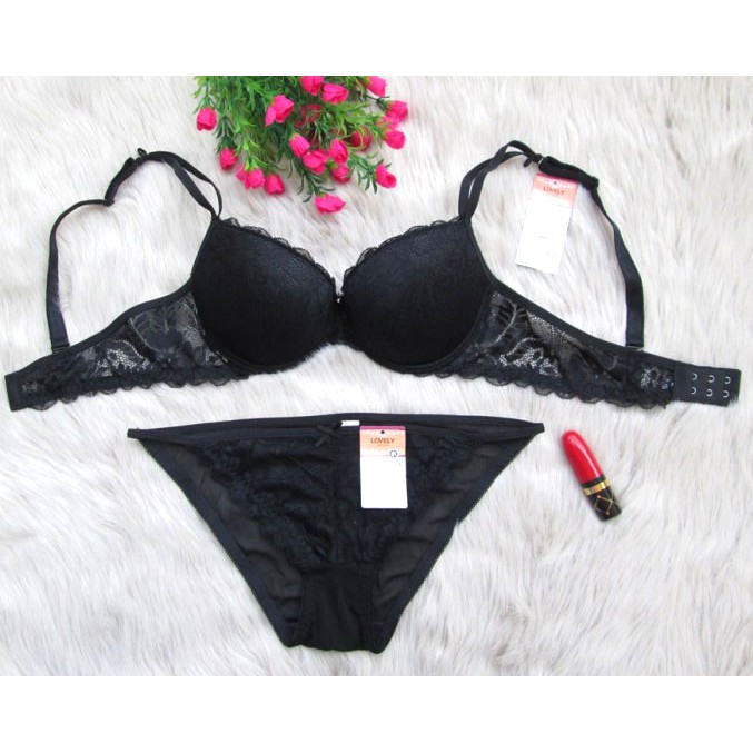 BỘ ĐỒ LÓT TOÀN REN MÚT DÀY NÂNG NGỰC LOVELY - BL1131