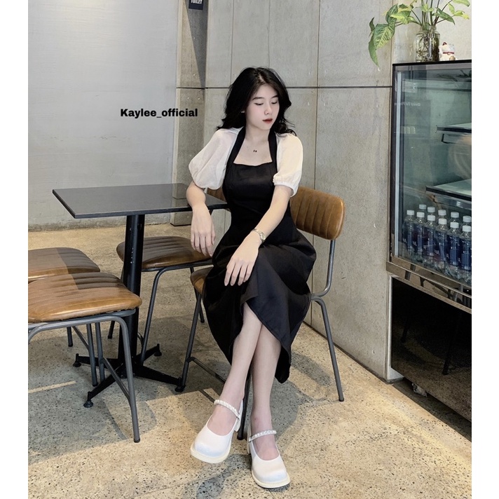 Váy Đầm Thiết Kế Tay Tơ Bồng Nhẹ Ôm Eo Tiểu Thư Chất Đẹp ảnh thật Kaylee | BigBuy360 - bigbuy360.vn