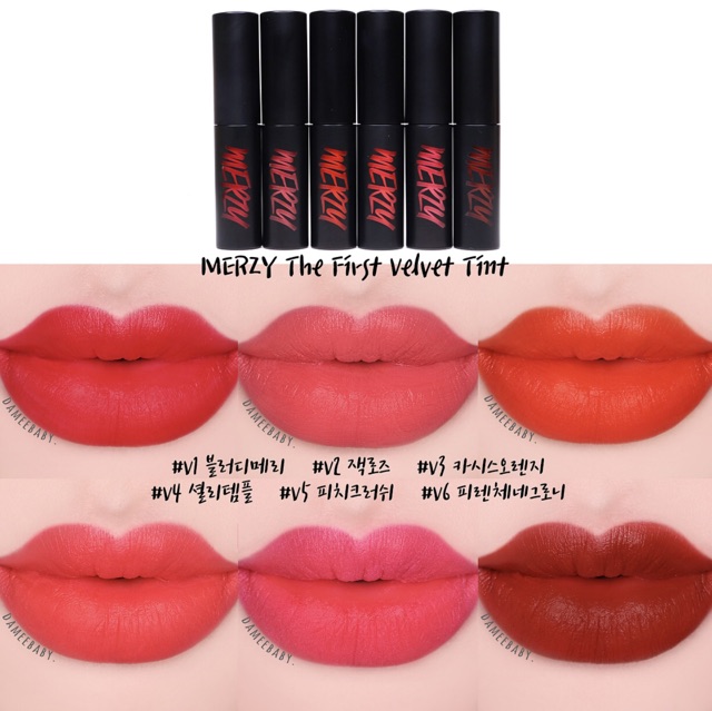 Son kem lì Merzy The First Velvet Tint (Có Sẵn) | BigBuy360 - bigbuy360.vn