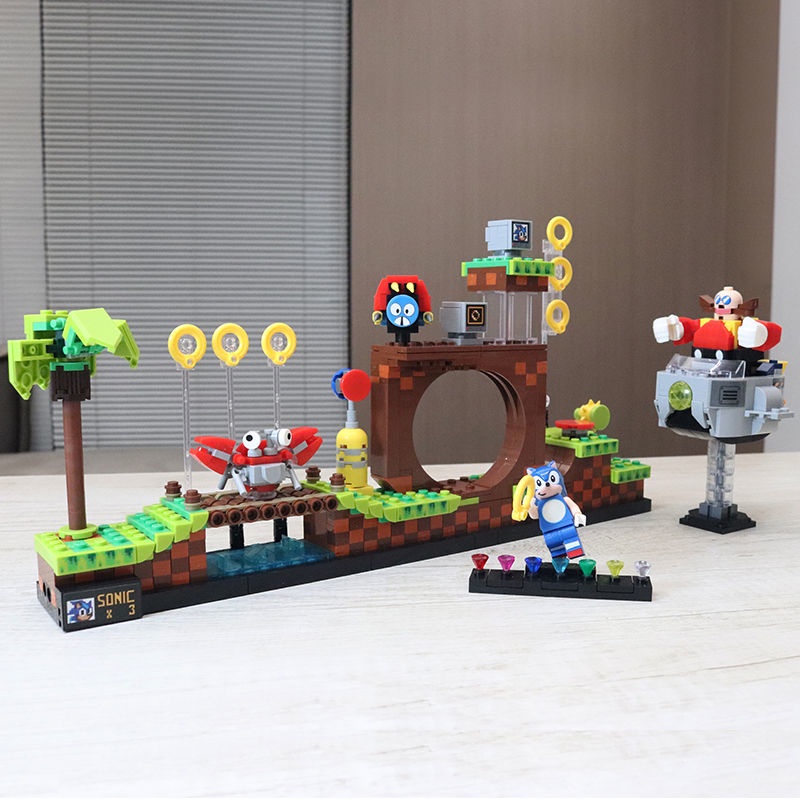 Đồ  chơi Lắp ráp Mô hình Sonic the Hedgehog – Green Hill Zone 29005 Fit21331 1255pcs