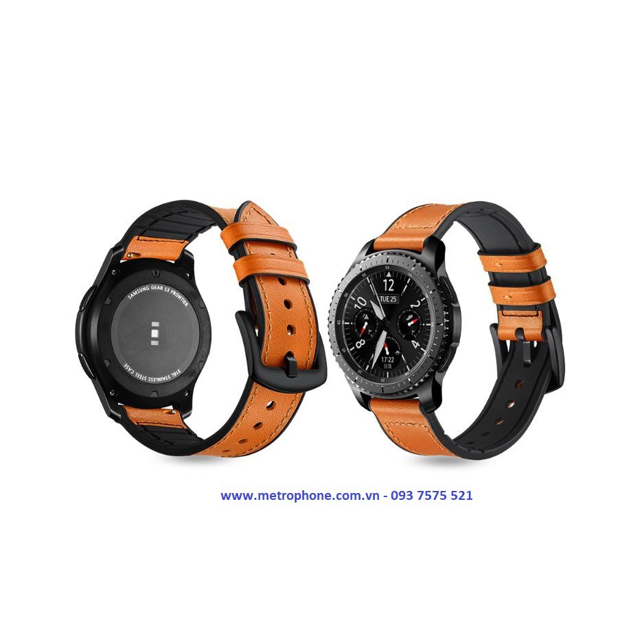 DÂY DA HYBIRD DÀNH CHO HUAWEI WATCH GT / GALAXY WATCH 46MM / GEAR S3 / XIAOMI AMAZFIT / Q FOUNDER/ TICWATCH 1