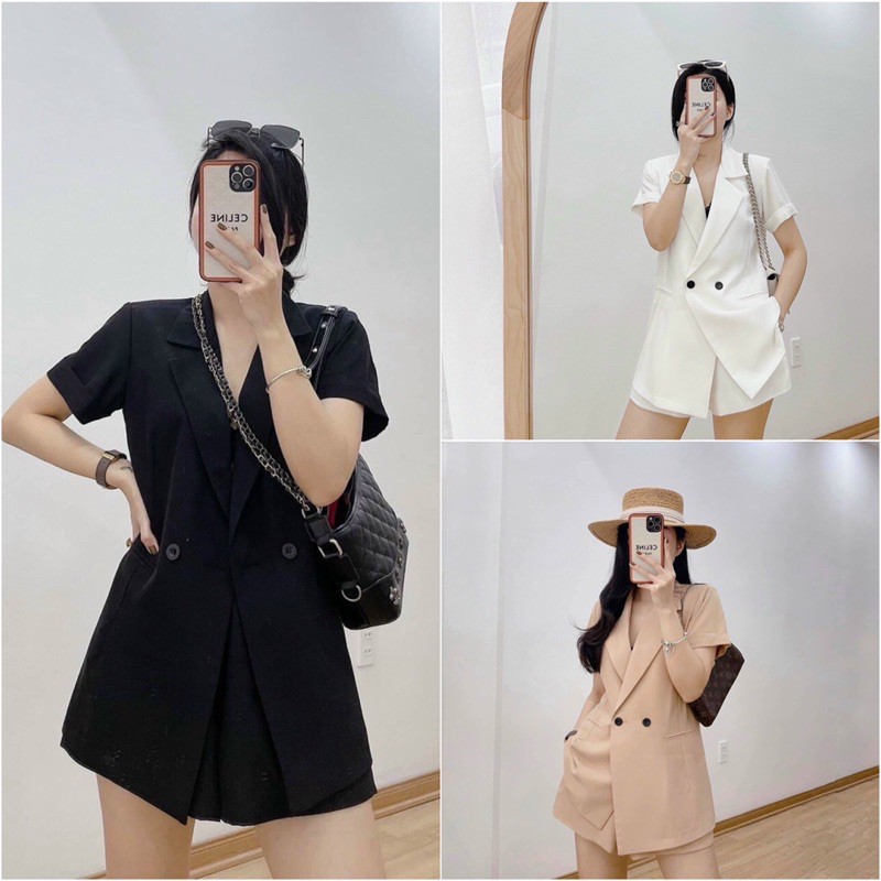 Set Áo Vest Tay Ngắn Kèm Quần Đùi [FREESHIP] Hàng QC Loại 1|| Ảnh thật cận chất