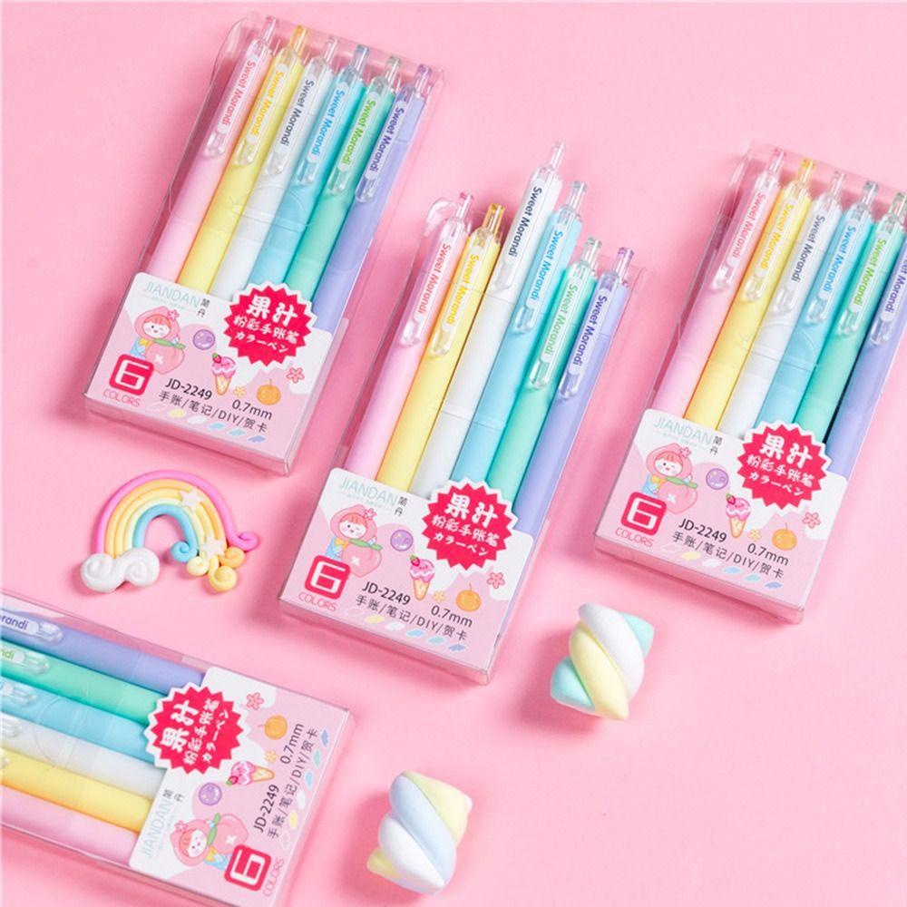 Set 6 Bút Bắt Sáng Dạng Nhấn Sáng Tạo Màu Sắc Đẹp Mắt