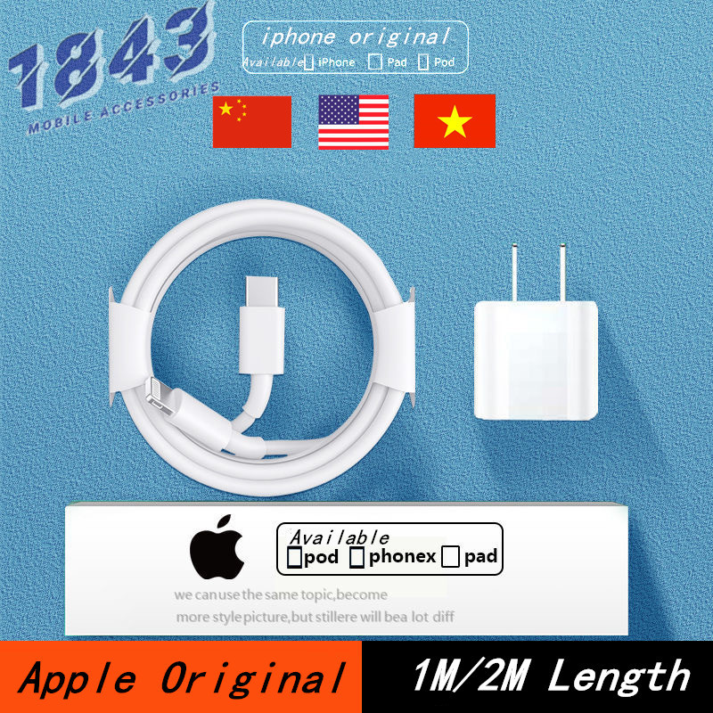 Apple iphone cáp nguyên lightning chính hãng 100% dài 2m 1m có dành cho Apple iPhone/iPad/pod