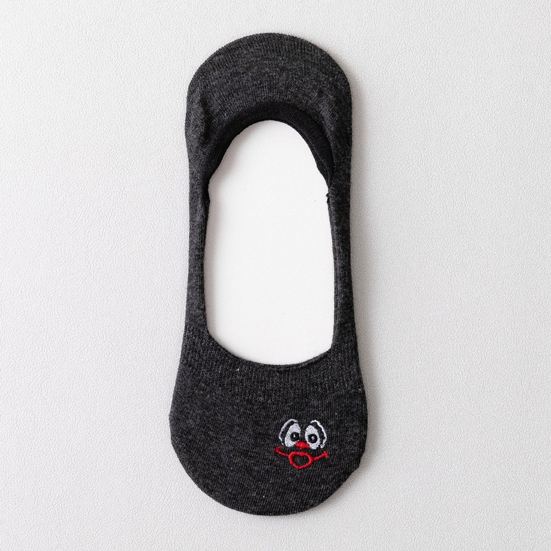 Tất Lười Nữ - Vớ Nửa Bàn Nữ Thêu Họa Tiết Dễ Thương