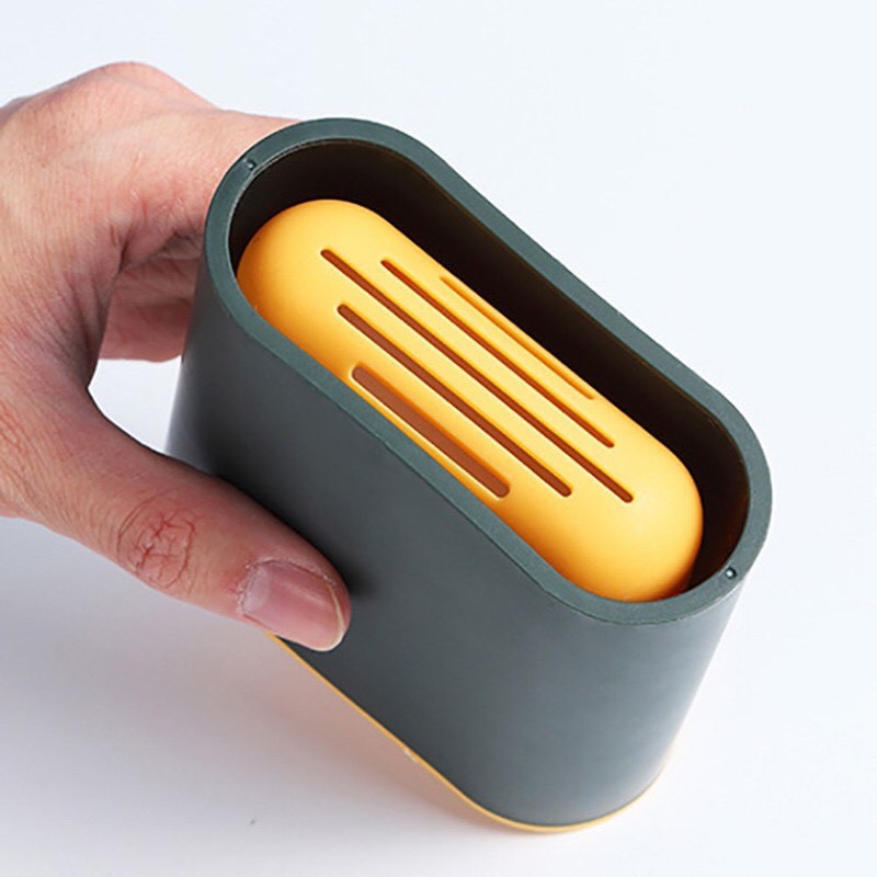 Chổi Cọ Nhà Vệ Sinh, Cọ Rửa Toilet Bồn Cầu Bằng SiliCon Có Giá Đựng Dán Tường - Dumi Shop