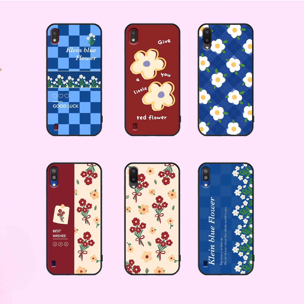 Ốp Samsung A01 / A02 / A10 / M10 in hình hoa cỏ nhẹ nhàng,họa tiết caro xinh xắn.ốp lưng chống sốc