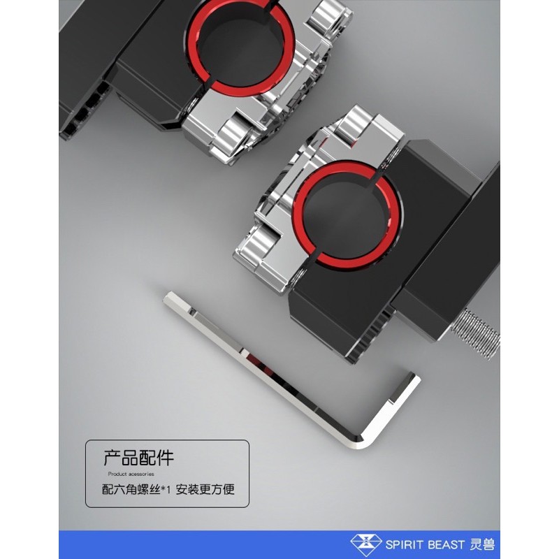 Gù Nâng Tay Lái CNC Có Thể Điều Chỉnh 22mm 28mm Spirit Beast L4