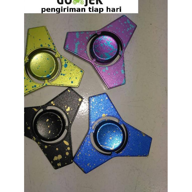 Con Quay Đồ Chơi Fidget Spinner Cầu Vồng Bằng Nhôm Cao Cấp