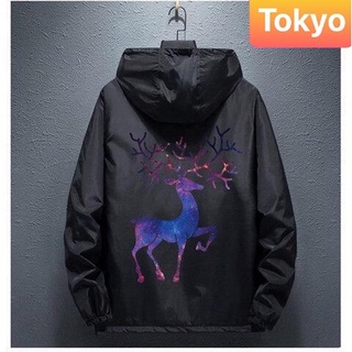 ÁO KHOÁC DÙ NHẸ BOMBER NAM NỮ ĐEN BÓNG CHÀY ĐA NĂNG 2 LỚP CHỐNG NẮNG 2 TÚI CÓ DÂY KÉO SANG CHẢNH -TOKYO FASHION