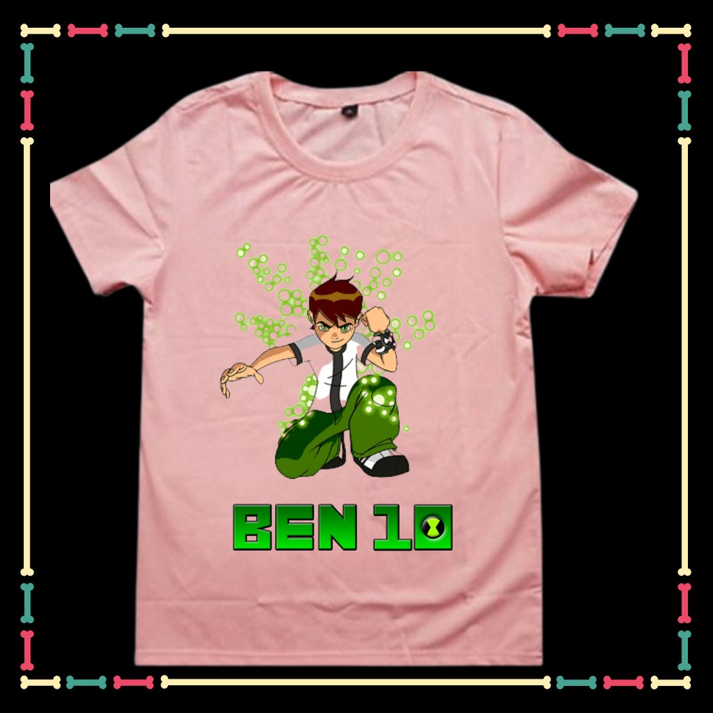 Áo Phông Benten Ben 10 tay ngắn cổ tròn cho trẻ em