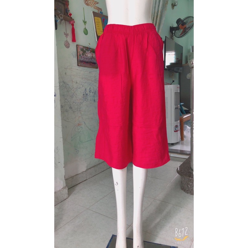 [47-60ký]Quần đũi xứơc culottes ống suông rộng có túi 2 bên | BigBuy360 - bigbuy360.vn