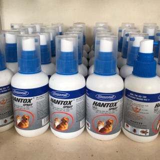 HANTOX SPRAY(100ml) THUỐC DIỆT BỌ CHÉT, BÉT, VE, CHẤY, RẬN, GHẺ... Ở CHÓ, MÈO, THÚ CẢNH