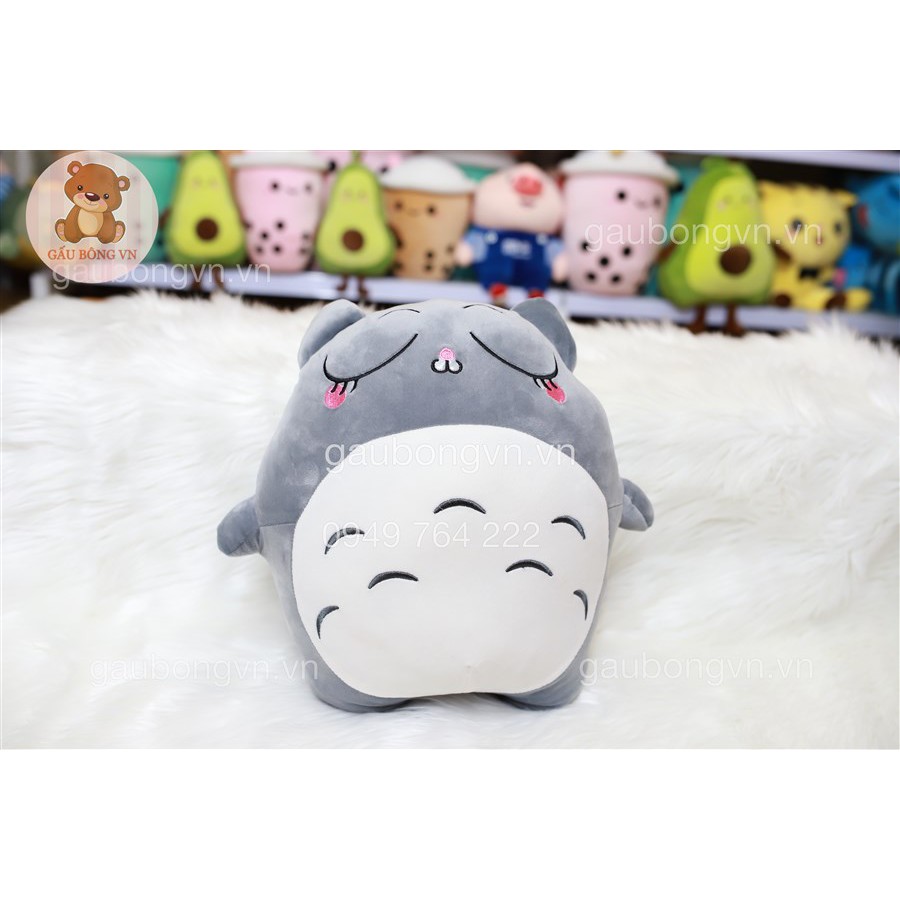 Gối Ôm Gấu Bông Totoro Biểu Cảm Cao Cấp