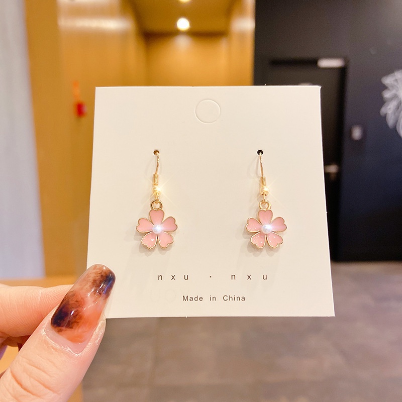 Khuyên Tai Đính Ngọc Trai Đơn Giản Thời Trang Phong Cách Hàn Quốc