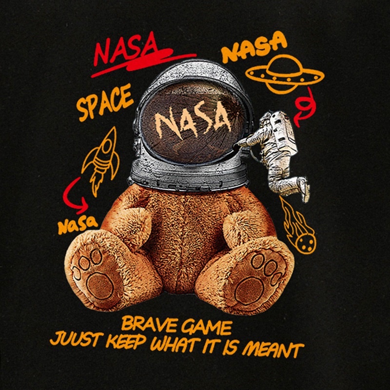 Áo thun Unisex Nasa Basic Tee phông trơn nam nữ tay lỡ oversize form rộng
