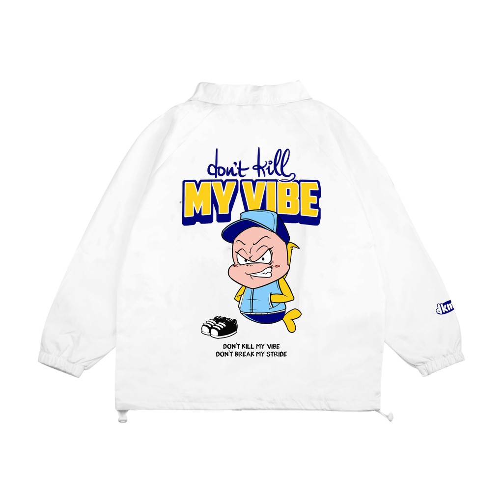 Áo khoác dù nam nữ form rộng 2 lớp Don't Kill My Vibe - BW Raglan Jacket