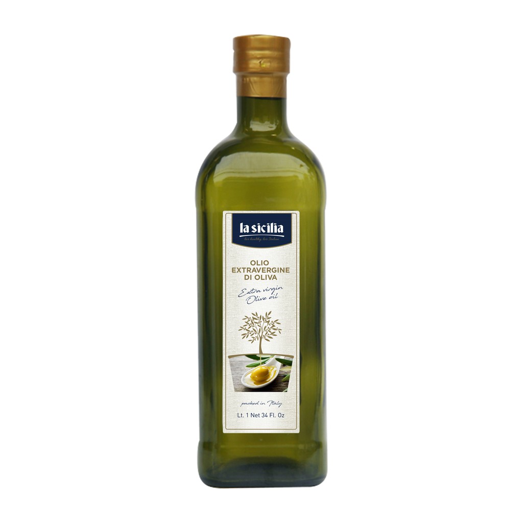 Dầu Oliu nguyên chất Olive Extra Virgin La Sicilia 1 lít [Date 17.04.2023]